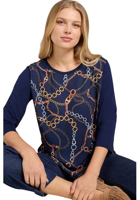 T-shirt Luisa Viola donna G038L008634N084 Mara Venier Blu LUISA VIOLA | T-shirt | G038L008634N084
