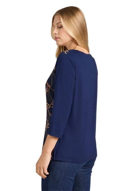 T-shirt Luisa Viola donna G038L008634N084 Mara Venier Blu LUISA VIOLA | T-shirt | G038L008634N084