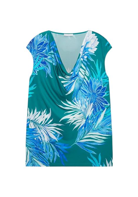 Canotta Luisa Viola donna G074L008753N 001 Performance Smeraldo Azzurro LUISA VIOLA | Canotta | G074L008753N001