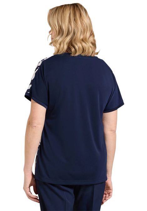 T-shirt Luisa Viola donna G078L008697N 014 Performance Fantasia Bianco Blu LUISA VIOLA | T-shirt | G078L008697N014