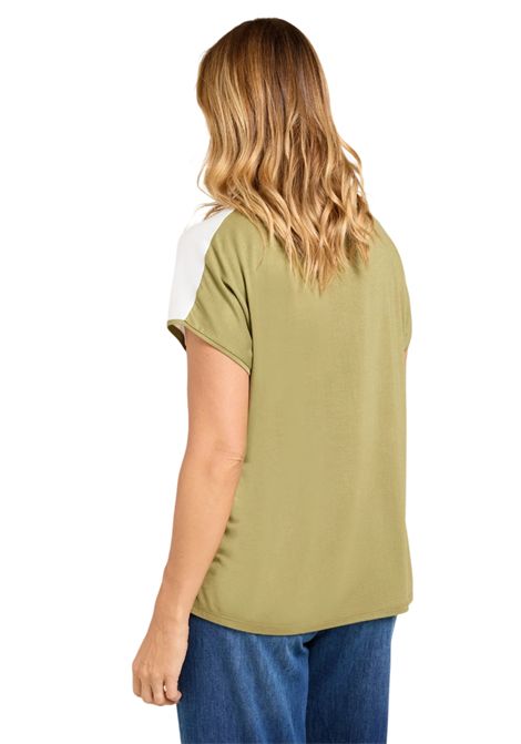 Maglia Luisa Viola donna G084L008620N025 Performance Collection bianco kaki LUISA VIOLA | T-shirt | G084L008620N025