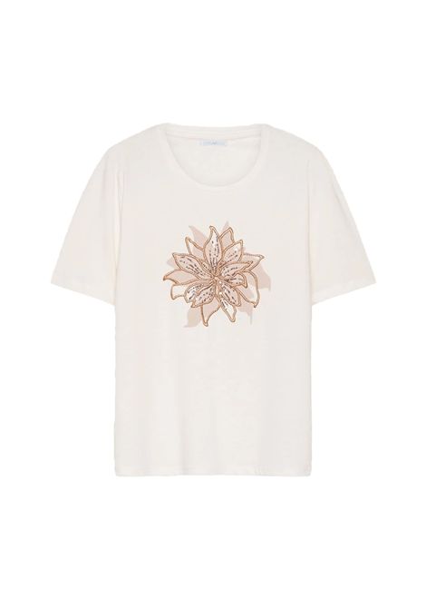 T-shirt LUISA VIOLA donna G096L008715N Latte LUISA VIOLA | T-shirt | G096L008715N011