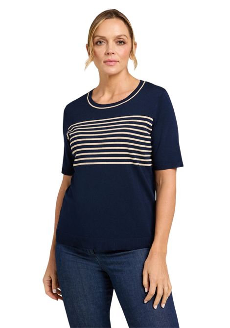 Maglia Luisa Viola donna M706L008087N0A1 Performance Collection blu a righe  LUISA VIOLA | Maglia | M706L008087N0A1