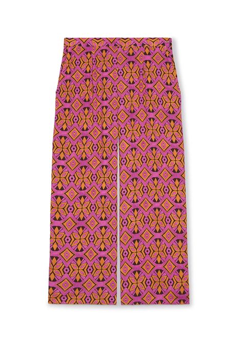 Pantalone Luisa Viola donna P010F101999N 001 Performance Collection Fucsia Arancio LUISA VIOLA | Pantalone | P010F101999N001