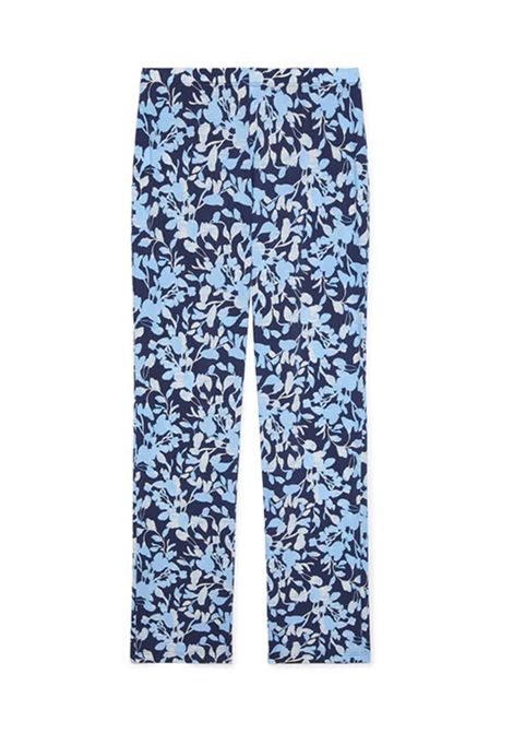 Pantalone Luisa Viola donna P803F001991N 043 Performance Fantasia Blu Azzurro Bianco LUISA VIOLA | Pantalone | P803F001991N043
