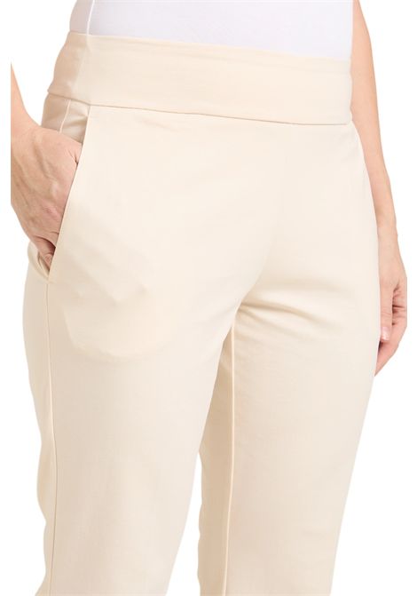 Pantalone Luisa Viola donna P878F001931N0C1 Pull on Mara Venier Avorio  LUISA VIOLA | Pantalone | P878F001931N0C1