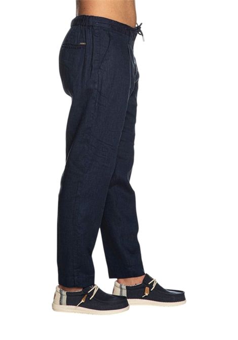 Pantalaccio Markup uomo MK15109 Carter Linen Blu MARK-UP | Pantalone | MK15109BLU