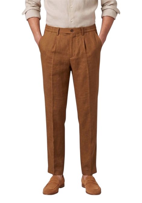 Pantalaccio Markup uomo MK15109 Carter Linen Tabacco MARK-UP | Pantalone | MK15109TABACCO
