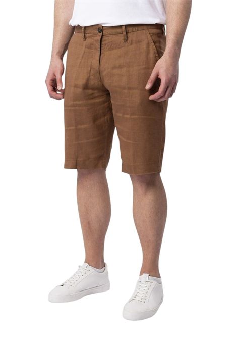 Bermuda Markup uomo MK15203 Reg Linen modello chino Tabacco MARK-UP | Bermuda | MK15203TABACCO
