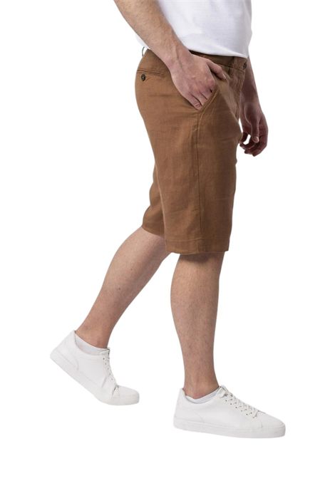 Bermuda Markup uomo MK15203 Reg Linen modello chino Tabacco MARK-UP | Bermuda | MK15203TABACCO