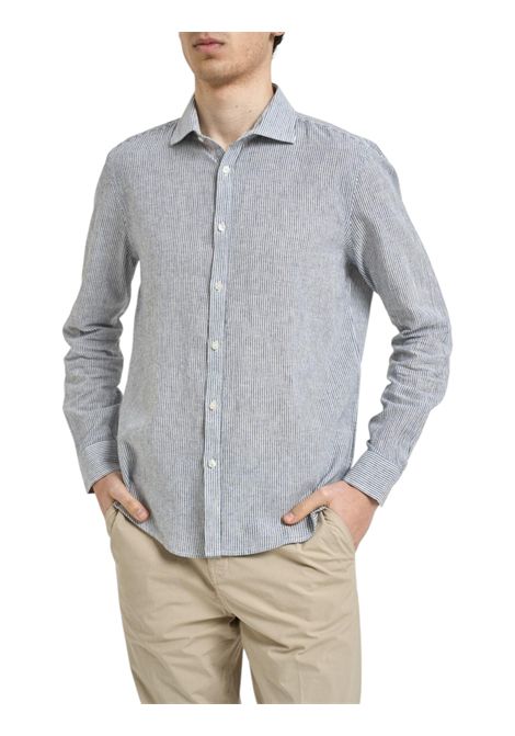 camicia collo francese rigata uomo MARK-UP | Camicia | MK1930062BLU