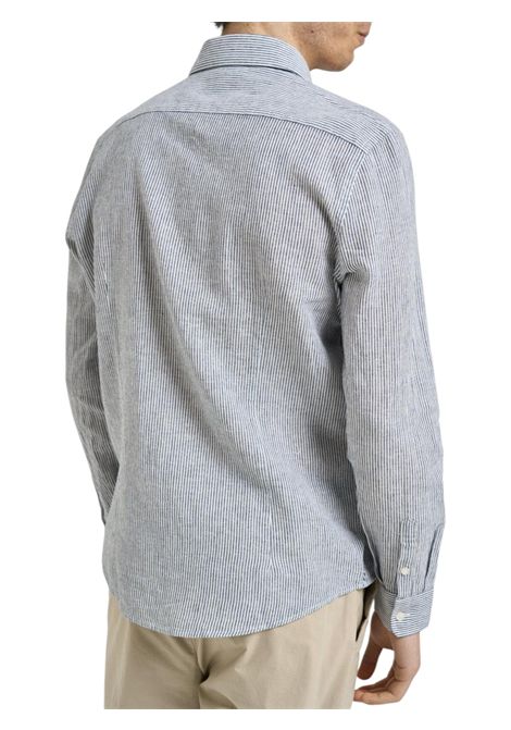 camicia collo francese rigata uomo MARK-UP | Camicia | MK1930062BLU