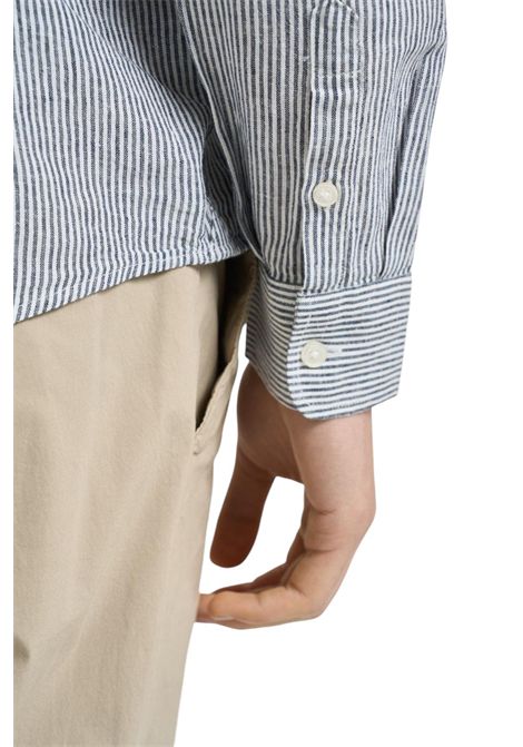 camicia collo francese rigata uomo MARK-UP | Camicia | MK1930062BLU