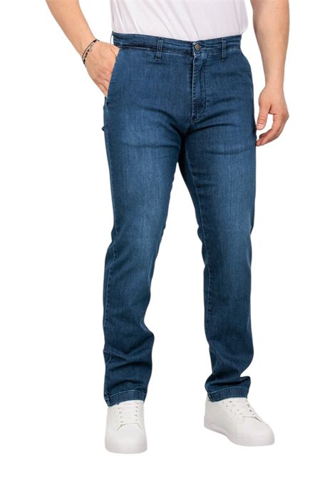 Jeans Moro uomo MEJ2663 tasca america chinos stretch Denim scuro MORO | Jeans | MEJ2663JEANS