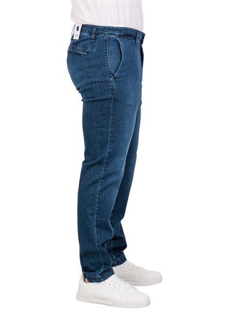 Jeans Moro uomo MEJ2663 tasca america chinos stretch Denim scuro MORO | Jeans | MEJ2663JEANS