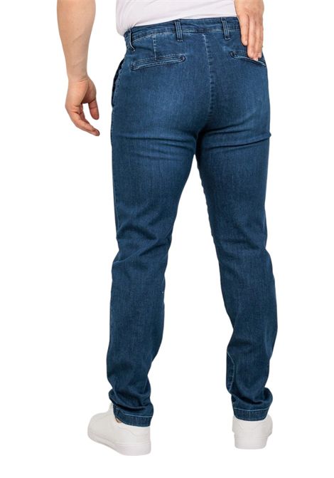 Jeans Moro uomo MEJ2663 tasca america chinos stretch Denim scuro MORO | Jeans | MEJ2663JEANS