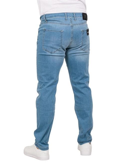 Jeans Moro uomo MEJ2664 5 tasche stretch Denim chiaro MORO | Jeans | MEJ2664JEANS*