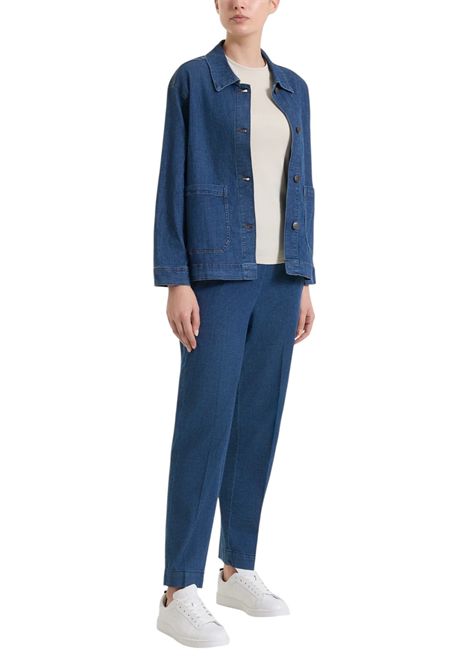 Giubbino Ragno donna DN18GB 007 Jeans Light Denim Blu RAGNO | Giubbino | DN18GB007