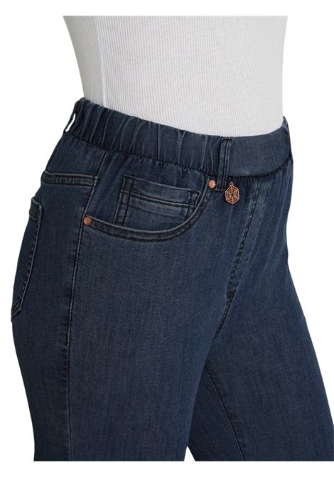 Jeans Ragno donna DS88PM 716 cropped a zampa in Light Denim Indigo RAGNO | Jeans | DS88PM716