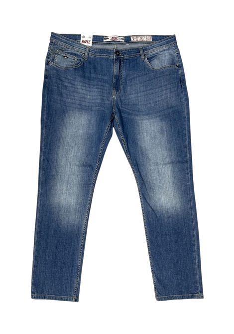 Jeans Rifle uomo RF576 a 5 tasche cotone stretch denim Blu  RIFLE | Jeans | PANRF576JEANS