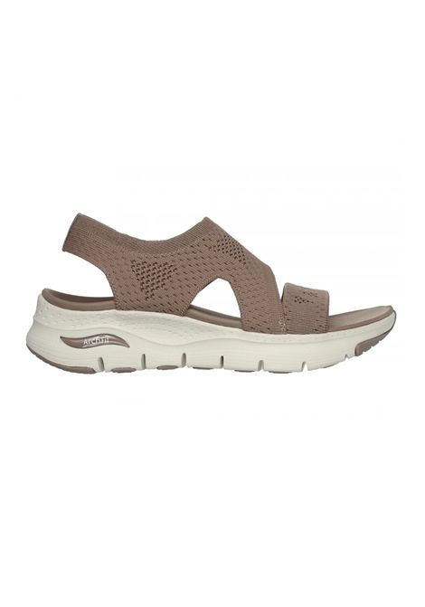 Sandalo Skechers donna Arch Fit  brightest day Mocca con Fascia Elasticizzata SKECHERS | Sandalo | 119458MOC