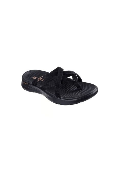 Sandali Skechers donna 141461 BBK Go Walk Flex Ssselena Nero SKECHERS | Sandalo | 141461BBK