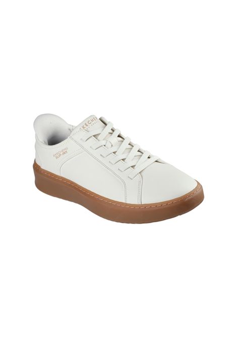 Sneakers Skechers uomo Slip ins Court Break 183177WHT Court Break Bianco  SKECHERS | Sneakers | 183177WHT