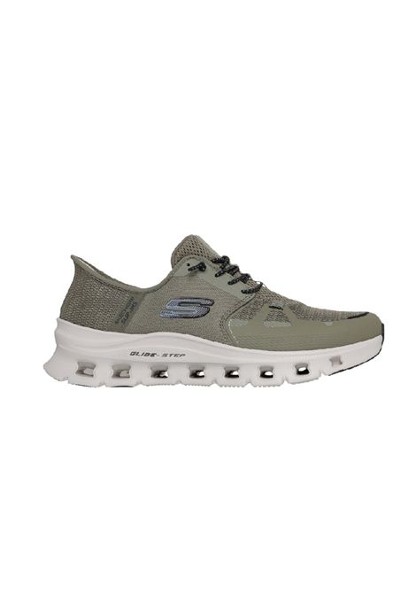 Sneakers Skechers uomo slip ins glide 232930OLBK Oliva nero SKECHERS | Sneakers | 232930OLBK