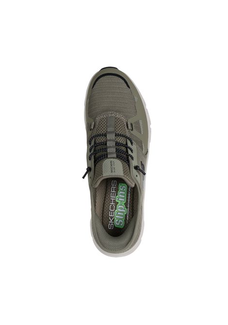 Sneakers Skechers uomo slip ins glide 232930OLBK Oliva nero SKECHERS | Sneakers | 232930OLBK