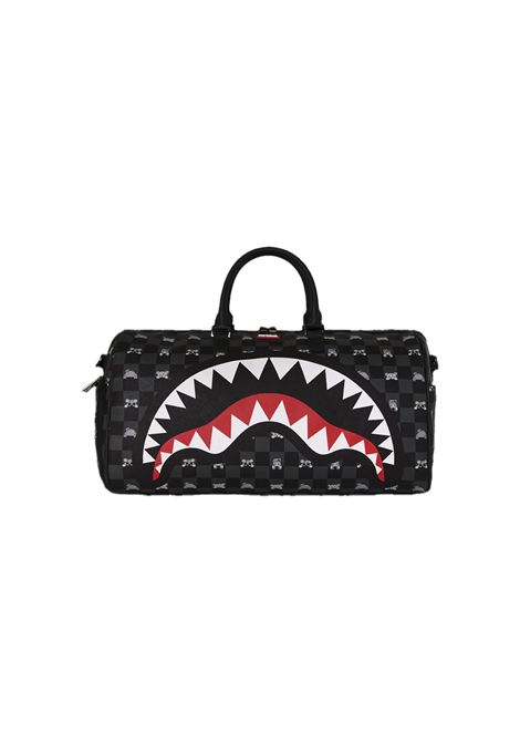 Borsone SPRAYGROUND donna Gray Peeking Character Check Duffle B8911 Nero SPRAYGROUND | Borsone | B8911CAMPIONE