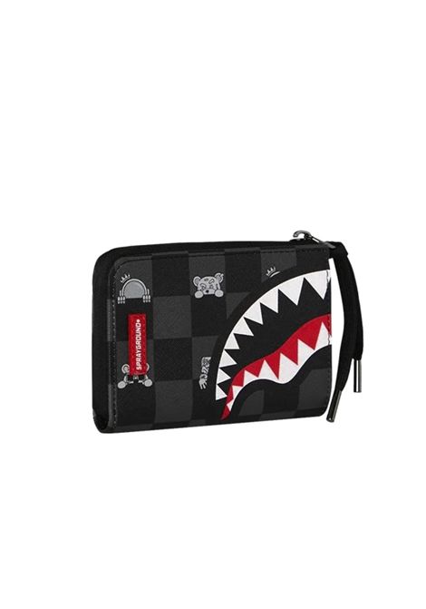 Portafogli SPRAYGROUND uomo Gray Peeking Character Check B8917 Nero SPRAYGROUND | Portafogli | B8917CAMPIONE