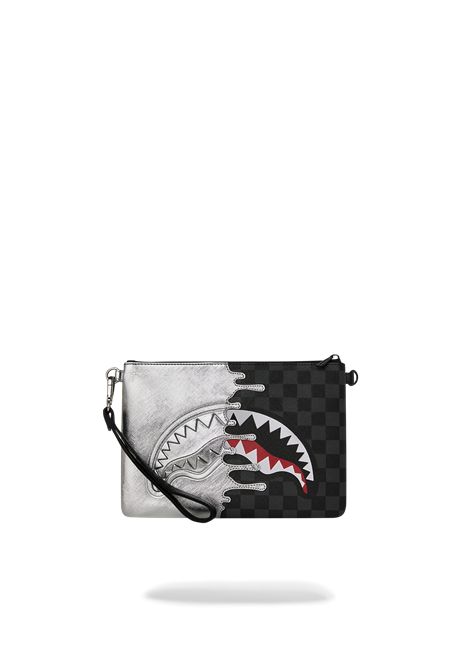 Pochette SPRAYGROUND uomo Silver Side Drip B8929 Argento SPRAYGROUND | Pochette | B8929CAMPIONE