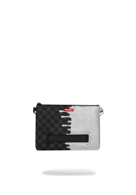 Pochette SPRAYGROUND uomo Silver Side Drip B8929 Argento SPRAYGROUND | Pochette | B8929CAMPIONE