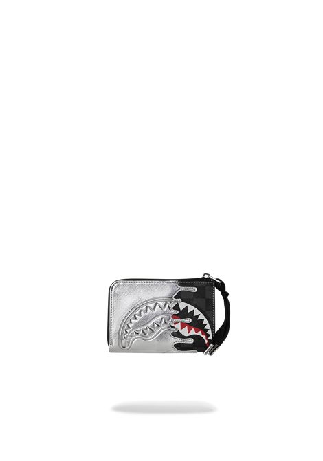 Portafoglio SPRAYGROUND uomo Silver Side Drip W8931 Argento SPRAYGROUND | Portafogli | W8931CAMPIONE