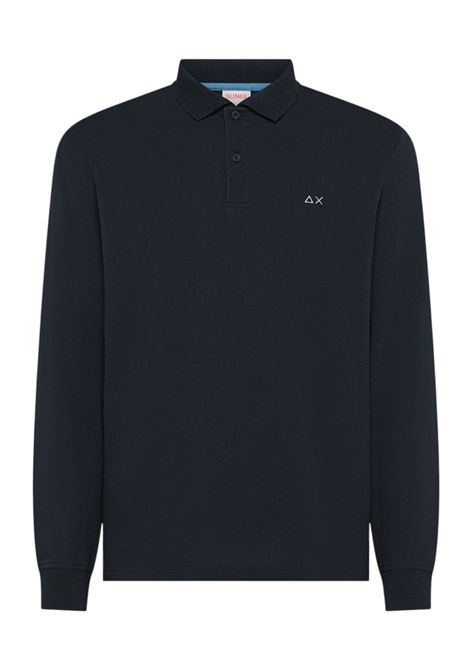 Polo Sun68 uomo A3611007 Basic L/S Blu SUN68 | Polo | A3611007