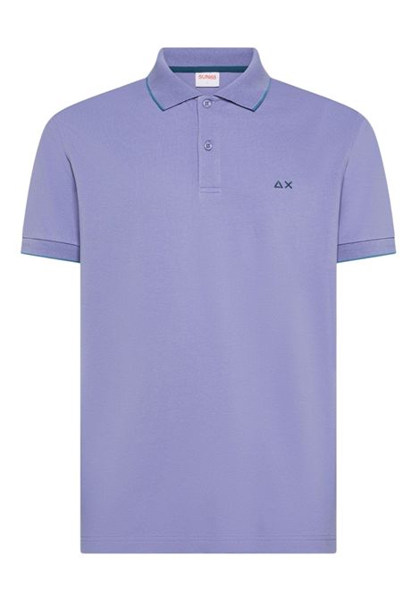 Polo Sun68 uomo A3611124 Small Stripes Basica Lilla SUN68 | Polo | A3611124