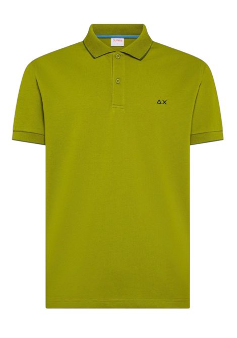 Polo Sun68 uomo A3611142 Small Stripes Basica Verde Oliva SUN68 | Polo | A3611142
