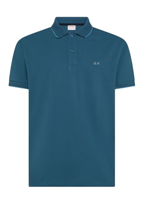 Polo Sun68 uomo A3611180 Small Stripes Basica Blu Avio scuro SUN68 | Polo | A3611180