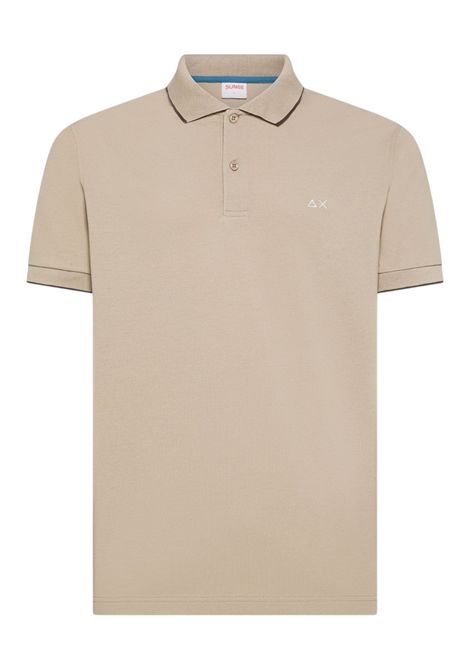 Polo Sun68 uomo A3611198 Small Stripes Basica Beige Stone SUN68 | Polo | A3611198