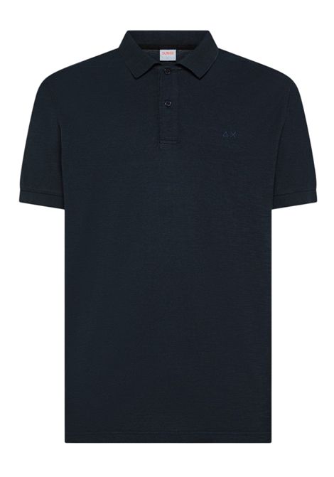 Polo Sun68 uomo A3613507 Jersey Mercerized Navy SUN68 | Polo | A3613507