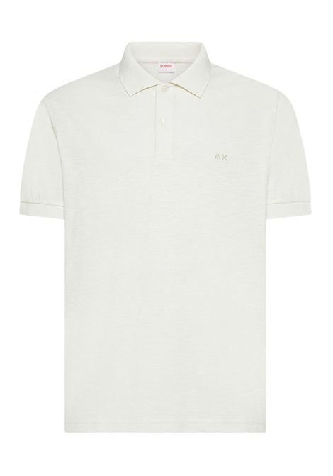 Polo Sun68 uomo A3613531 Jersey Mercerized Bianco Panna SUN68 | Polo | A3613531