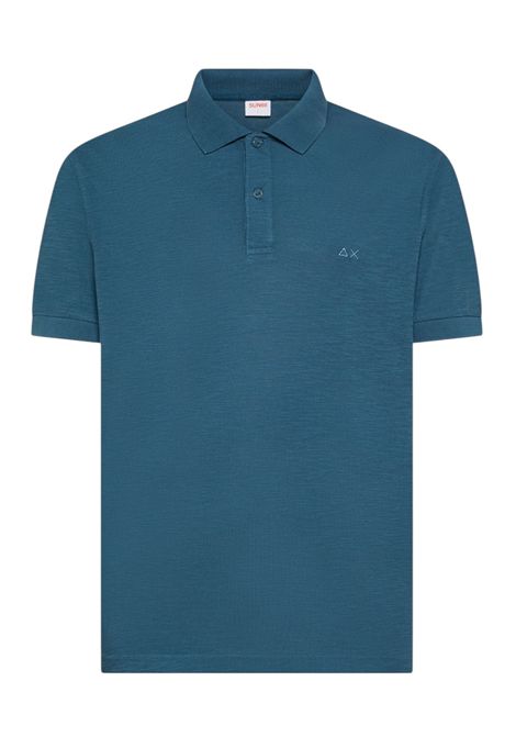 Polo Sun68 uomo A3613580 Jersey Mercerized Blu Avio scuro SUN68 | Polo | A3613580