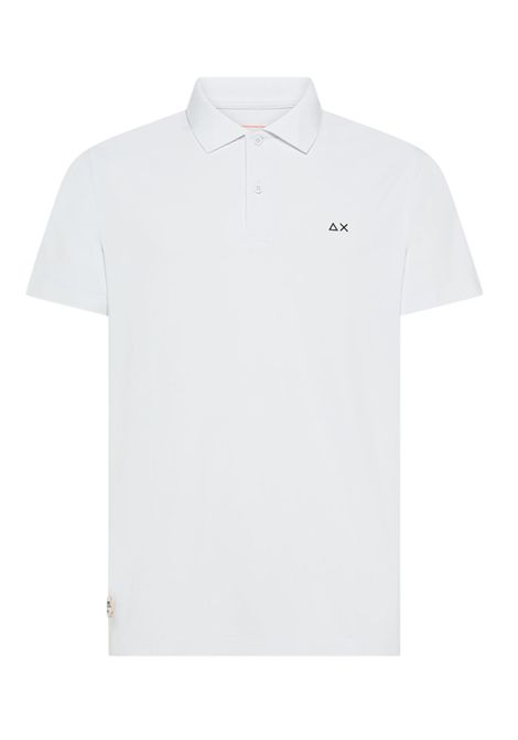 Polo Sun68 uomo A3614301 Piquet Tech Stretch Bianco SUN68 | Polo | A3614301
