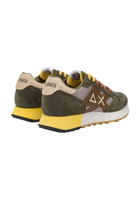 Sneakers Sun68 uomo BZ361161998 Jaki 2.0 Solid Verde militare Grigio SUN68 | Sneakers | BZ361161998