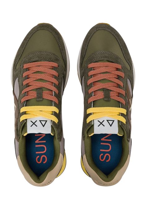 Sneakers Sun68 uomo BZ361161998 Jaki 2.0 Solid Verde militare Grigio SUN68 | Sneakers | BZ361161998