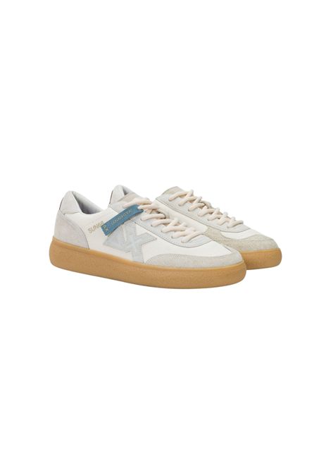 Sneakers Sun68 uomo BZ36149 31 Luis Canvas Suede Bianco Panna SUN68 | Sneakers | BZ3614931