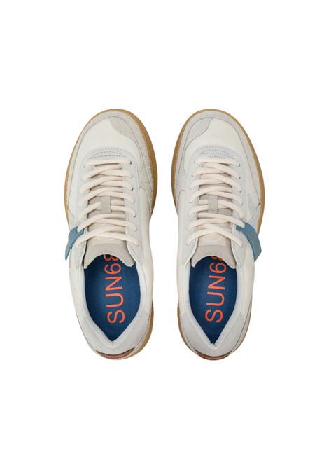 Sneakers Sun68 uomo BZ36149 31 Luis Canvas Suede Bianco Panna SUN68 | Sneakers | BZ3614931