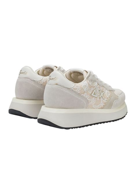 Sneakers Sun68 donna BZ3621131 Big Ally Flower Bianco Panna SUN68 | Sneakers | BZ3621131