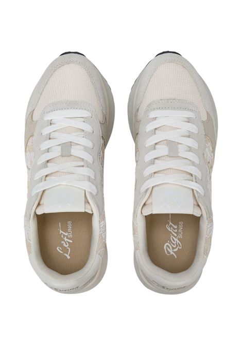 Sneakers Sun68 donna BZ3621131 Big Ally Flower Bianco Panna SUN68 | Sneakers | BZ3621131