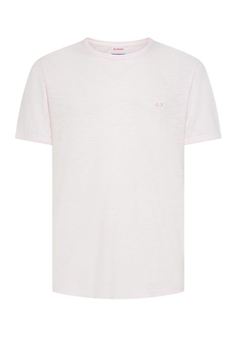 T-shirt Sun68 uomo T3611504 Jersey Cotone Fiammato Rosa SUN68 | T-shirt | T3611504